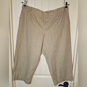 [MOSSIMO] Tan Wide Leg Capri 《18W》 Stretch